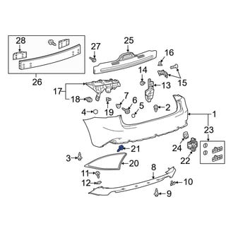 Lexus OE - Grille Molding Screw