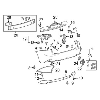 Lexus OE - Rear Bumper - Bumper & Components