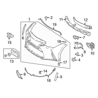 Lexus OE - Front Bumper & Grille - Bumper & Components