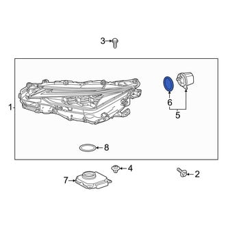 Lexus OE - Headlight Socket Gasket