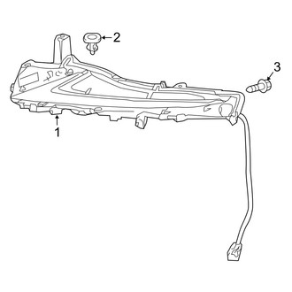 Lexus OE - Front Lamps - Daytime Running Lamp Components