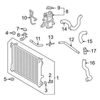 2025 Lexus RX350 OEM Engine Cooling Parts - Radiators | CARiD
