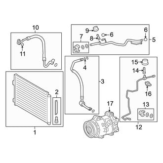 Lexus OE - Air Conditioner & Heater - Condenser, Compressor & Lines (Canada Built)