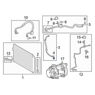 Lexus OE - A/C Refrigerant Line O-Ring