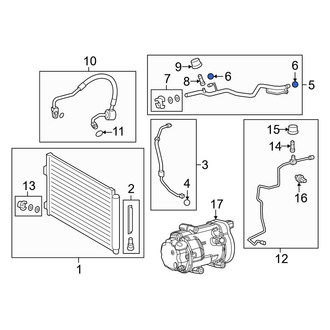 Lexus OE - A/C Evaporator Core O-Ring