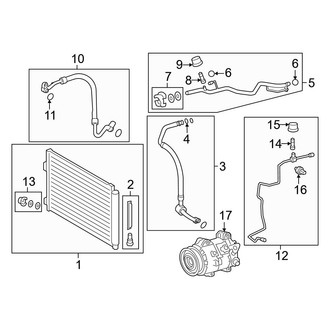 Lexus OE - Air Conditioner & Heater - Condenser, Compressor & Lines (Japan Built)
