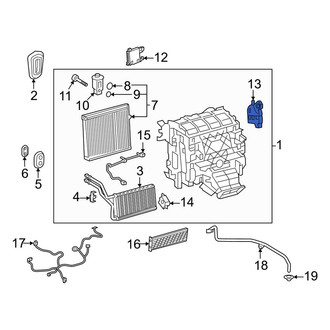 Lexus OE - Upper HVAC Air Inlet Door Actuator