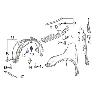 Lexus OE - Fender Liner Grommet