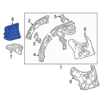 Lexus OE - Front Left Mud Guard