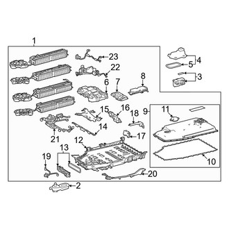 Lexus OE - Electrical - Battery (Battery Assembly, High Voltage), (Luxury)