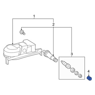 Lexus OE - Tire Pressure Monitoring System (TPMS) Valve Stem Cap