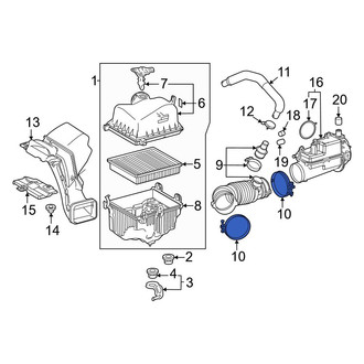 Lexus OE - Rear Engine Air Duct Clamp