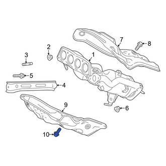 Lexus OE - Lower Exhaust Manifold Heat Shield Bolt