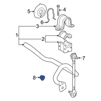 Lexus OE - Front Suspension Stabilizer Bar Link Nut