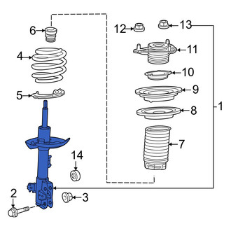 Lexus OE - Front Left Suspension Strut