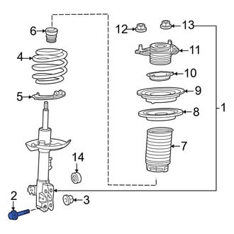 Lexus OE - Suspension Strut Bolt