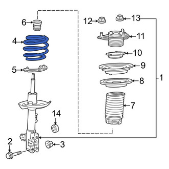 Lexus OE - Front Coil Spring