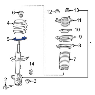 Lexus OE - Front Lower Coil Spring Insulator