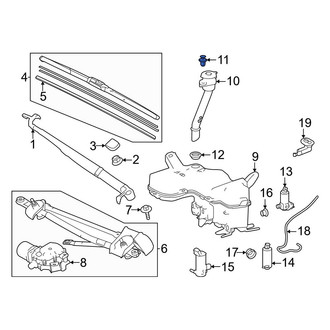 Lexus OE - Bumper Cover Retainer