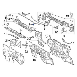 Lexus OE - Lower Windshield Molding Clip
