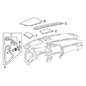 Lexus OE - Left Instrument Panel Side Cover