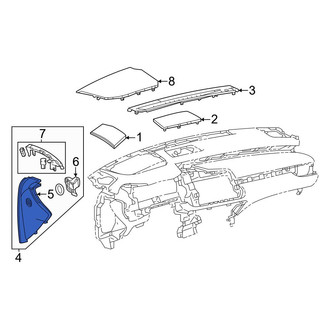 Lexus OE - Left Instrument Panel Side Cover