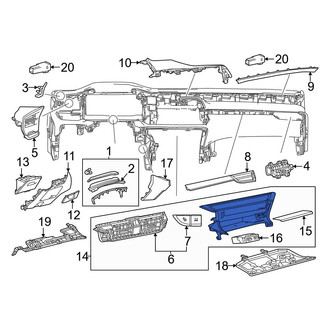 Lexus OE - Center Lower Instrument Panel Trim Panel