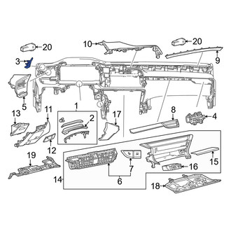 Lexus OE - Center Lower Instrument Panel Trim Panel
