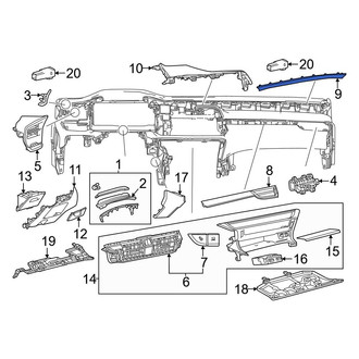 Lexus OE - Center Lower Instrument Panel Trim Panel