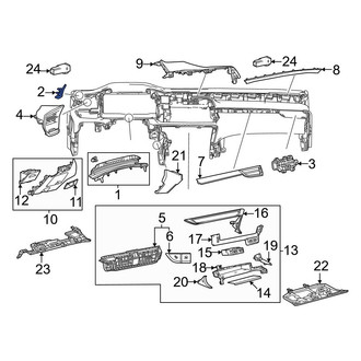 Lexus OE - Center Lower Instrument Panel Trim Panel