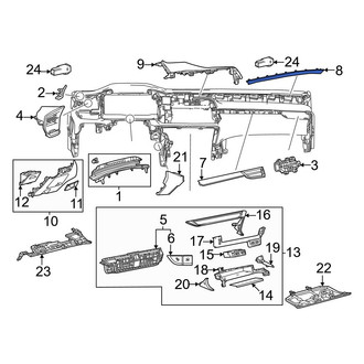 Lexus OE - Center Lower Instrument Panel Trim Panel
