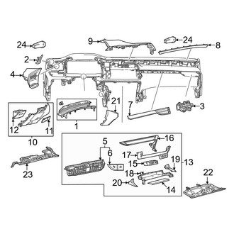 Lexus OE - Center Lower Instrument Panel Trim Panel