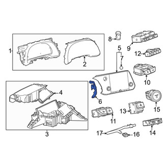 Lexus OE - Left GPS Navigation System Bracket