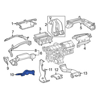 Lexus OE - Front Left Lower Instrument Panel Air Duct