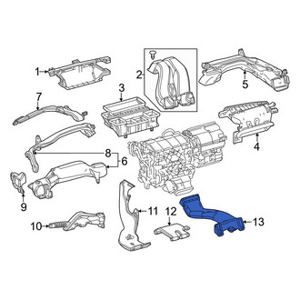 Lexus OE - Front Center Left Instrument Panel Air Duct