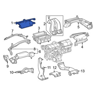Lexus OE - Front Windshield Defroster Nozzle