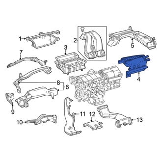 Lexus OE - Front Instrument Panel Air Duct