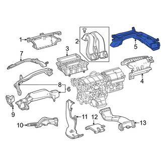 Lexus OE - Front Center Right Instrument Panel Air Duct