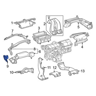 Lexus OE - Front Center Instrument Panel Air Duct
