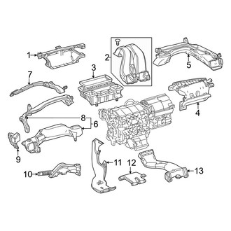 Lexus OE - Instrument Panel - Ducts (Canada Built)