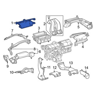 Lexus OE - Front Windshield Defroster Nozzle