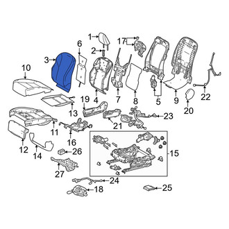 Lexus OE - Front Left Seat Back Cushion Cover