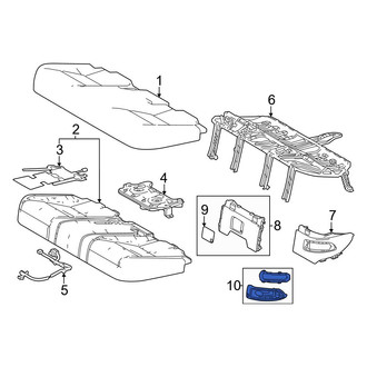 Lexus OE - Right Seat Frame Trim Panel Screw Cap