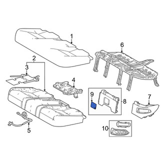Lexus OE - Rear Center Seat Frame Trim Panel Screw Cap