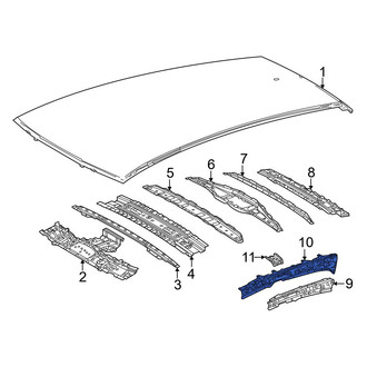 Lexus OE - Right Roof Side Rail