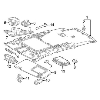 Lexus OE - Roof - Interior Trim (W/O Panoramic, Japan Built)