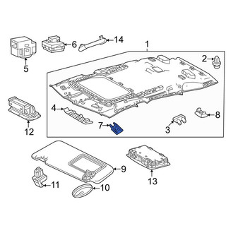 Lexus OE - Front Navigation Microphone Cap