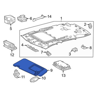 Lexus OE - Right Sun Visor