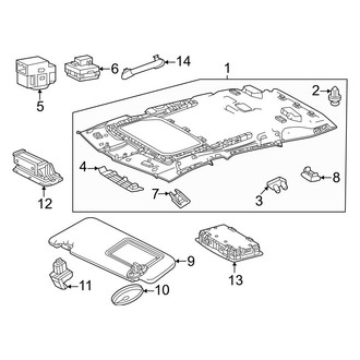 Lexus OE - Roof - Interior Trim (W/O Panoramic, Canada Built)
