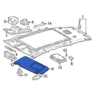 Lexus OE - Left Sun Visor